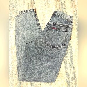 Sasson Acid Wash 80's Vintage Mom Jeans Women's High Rise size 24
